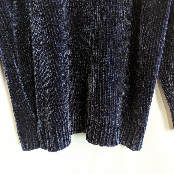 Orvis Scoop Neck Chenille Sweater XXL Navy Blue Super Soft Knit Plus Curvy - Picture 8 of 15